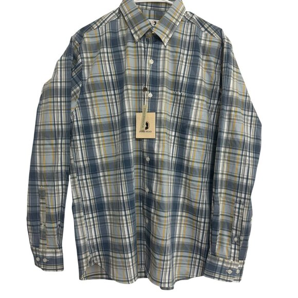 Duck Head Walton Performance Poplin Sport Long-Sleeve Shirt Size: Medium NWT - Picture 4 of 11